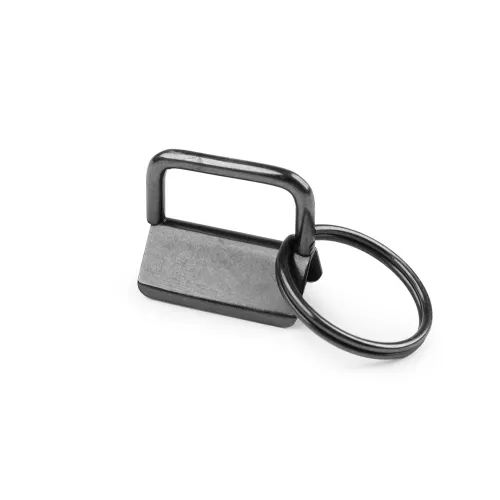 Kovová koncovka s kroužkem šíře 25 mm černý nikl