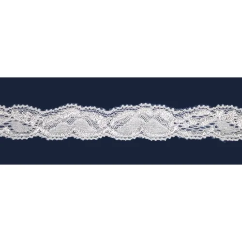Pružná krajka šíře 23mm bílá