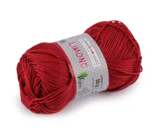 Bavlněná pletací příze Limone 50 g červená 1 ks