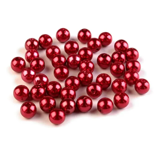 Plastové voskové korálky / perly Glance Ø8 mm