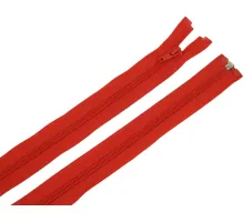 Zdrhovadlo zip plastový 45cm dělitelný šíře 6mm červená