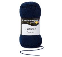 Bavlněná příze catania tmavě modrá 124