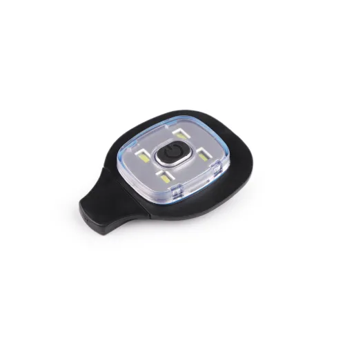 Dobíjecí LED světlo na čepice, čelenky a oděvy černá 1 ks