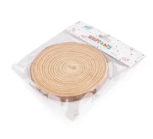 Přírodní dřevěné kolečko / podložka k domalování a dotvoření Ø12 cm