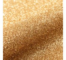 Nažehlovací glitrová fólie na textil 15x25cm zlatá