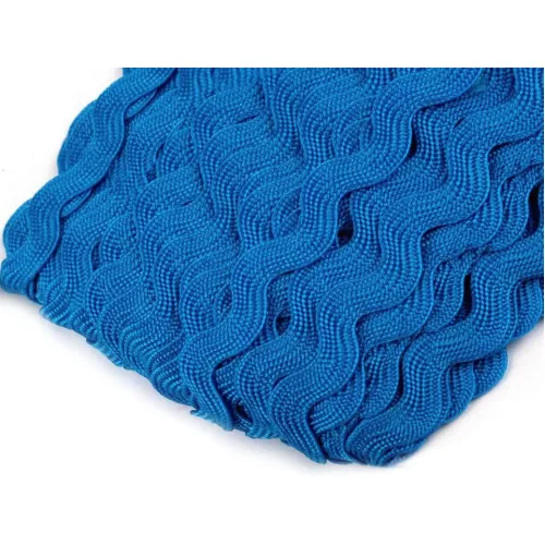 Hadovka - vlnovka šíře 5 mm - safírová modrá