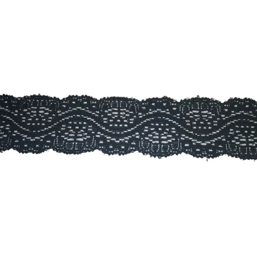 Pružná krajka šíře 38mm černá