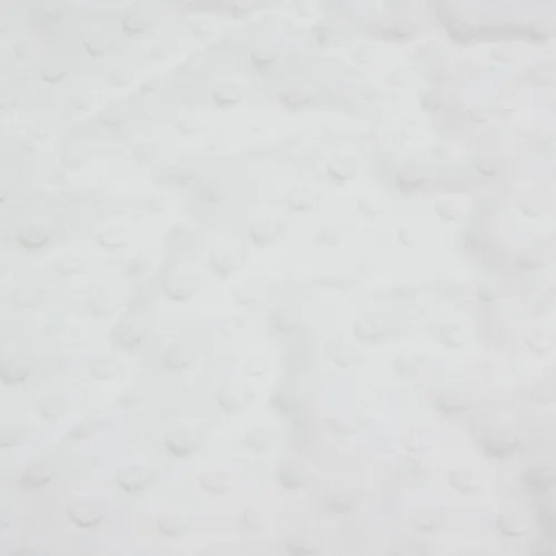 Minky 3D puntíky bílé