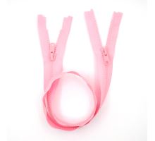 YKK Zip kostěný dělitelný dvoucestný VISLON® 65cm sv. růžová
