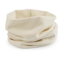 Bavlněná čepice / nákrčník unisex krémová světlá 1 ks