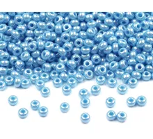 Rokajl Preciosa perleť 10/0 - 2,3 mm modrá světlá 20 g