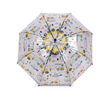 Chlapecký průhledný vystřelovací deštník auta černá 1 ks