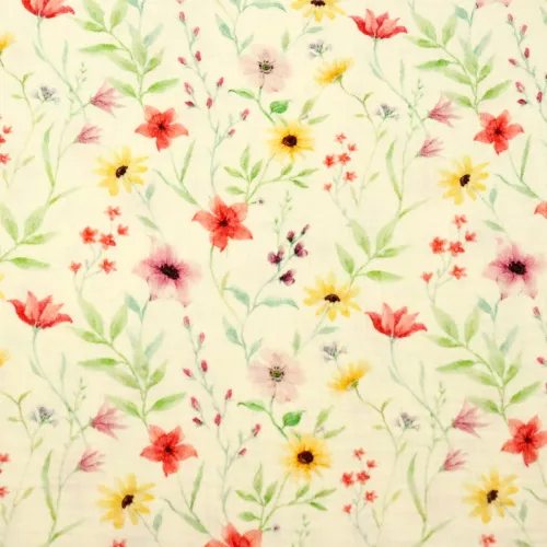 Dvojitý mušelín louka