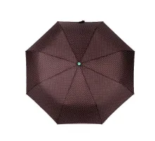 Dámský skládací vystřelovací deštník s puntíky hnědá 1 ks