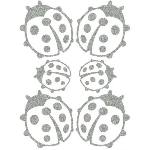 Nažehlovací aplikace reflexní berušky Nažehlovací aplikace reflexní berušky