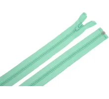 Zdrhovadlo zip plastový 45cm dělitelný šíře 6mm světlý smaragd