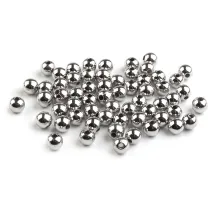 Plastové voskové korálky / perly Glance Metalic Ø6 mm stříbrná tmavá 500 g