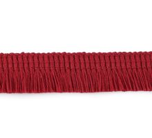 Bavlněné třásně oděvní šíře 17 mm tm. červené