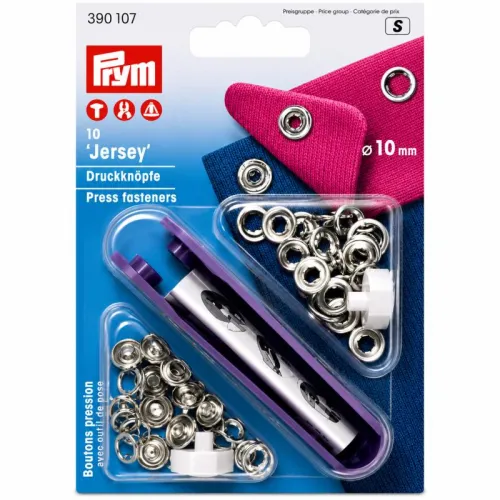 Prym Jersey patentky 10 mm - nikl