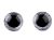 Bezpečnostní oči glitrové O25 mm stříbrná