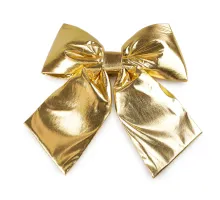 Vánoční mašle metalická XXL 30x35 cm