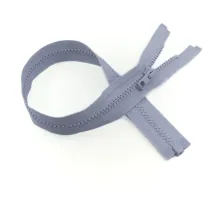 YKK Zip kostěný QuickFree® 60cm sv. šedá