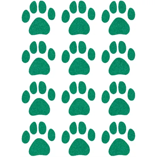 Nažehlovací aplikace reflexní zelená psí stopy