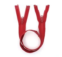 YKK Zip kostěný dělitelný dvoucestný VISLON® 65cm červená
