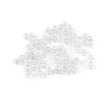 Plastové korálky duhové Ø6 mm transparent 10 g