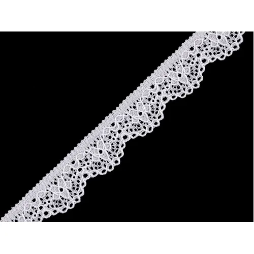 Elastická krajka šíře 16 mm sv. krémová