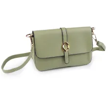 Kabelka 21x13 cm zelenkavá 1 ks