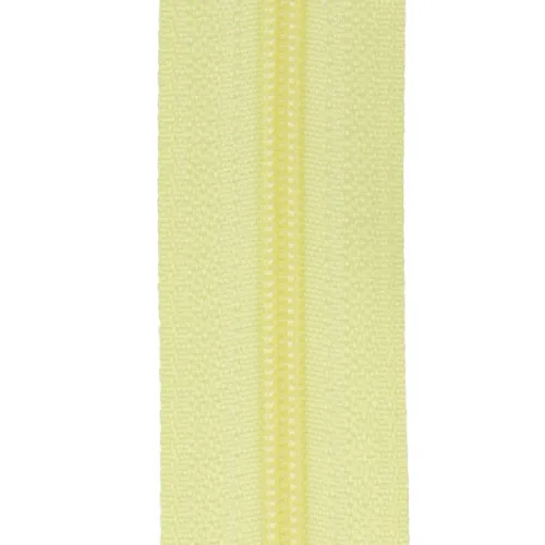 Zip spirálový v metráži 3mm sv. citrónová Zip spirálový v metráži 3mm sv. citrónová