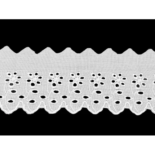 Madeira - štykování šíře 80 mm bílá 13.5 m