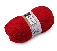 Pletací příze medvídková 100 g červená 1 ks