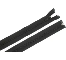 Zdrhovadlo zip plastový 40cm dělitelný šíře 6mm černá
