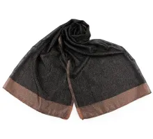 Šátek / šála s lurexem 75x190 cm černá 1 ks