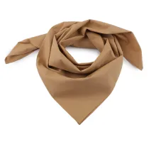 Bavlněný šátek jednobarevný 70x70 cm béžová tmavá 1 ks