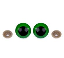Bezpečnostní oči velké O30 mm zelená