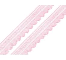Elastická krajka šíře 25 mm růžová