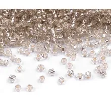 Rokajl 12/0 - 2 mm s průtahem stříbrná světlá 450 g