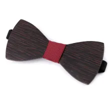 Dřevěný motýlek hnědá 1 ks