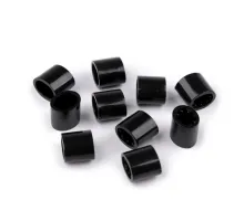 Brzdička / spojka na festivalové náramky 7x9 mm černá 10 ks