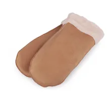 Dámské zimní rukavice palčáky béžová velbloudí 1 pár