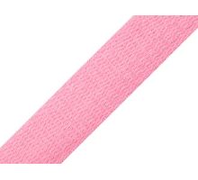 Bavlněný popruh šíře 25 mm růžová
